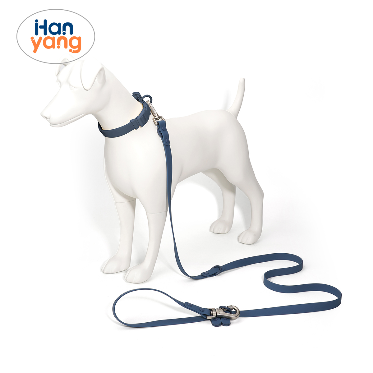 Adjustable Fingers-Free Double Canine Leash by HanYang – Waterproof PVC Multi-Useful Pet Leash with Sturdy Steel Buckle