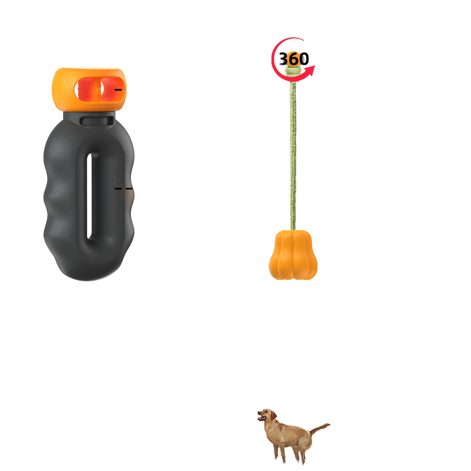 Interactive Chase and Tug Conflict Toy for Canines - Enjoyable Pumpkin Chew Toy for Out of doors Train